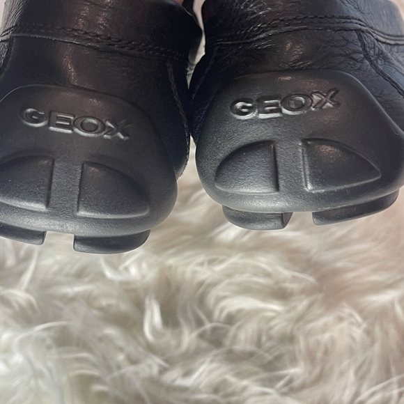 Geox Mens Leather Horsebit Top Stitched Slip On Loafers Black Size 42 US SZ 9 - Picture 7 of 8